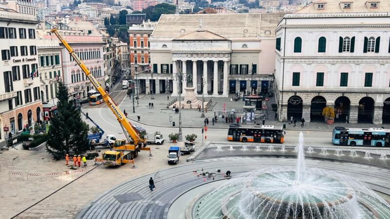 Natale 2022, arriva da Ponte di Legno l’albero che illuminerà le festività genovesi