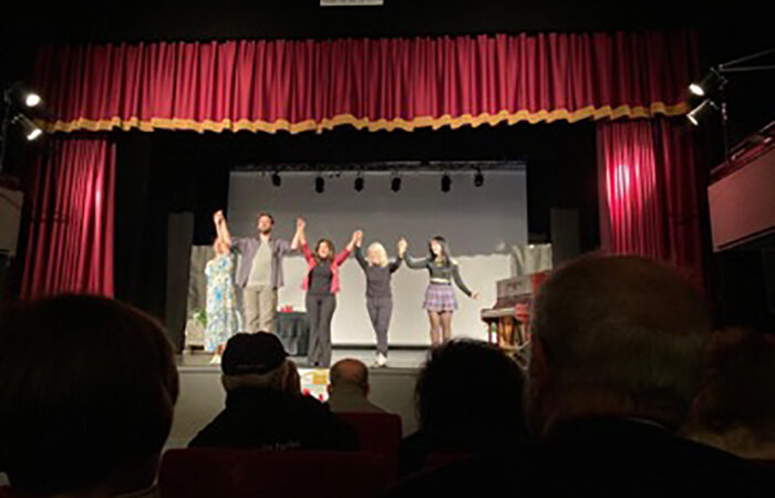 “In volo con Lucia”, ieri in scena al Teatro Govi