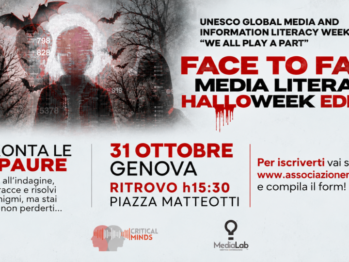 Il lato oscuro dell&rsquo;informazione in una nuova escape room genovese. Face to Fake torna in versione Media Literacy HALLOweek